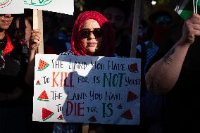 Demonstration for Palestine and Lebanon at the White House