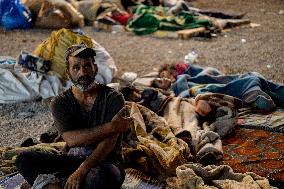 Displaced Families Sleeping On The Streets - Beirut