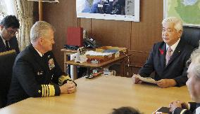 Japanese Defense Minister Nakatani meets U.S. Navy Adm. Paparo