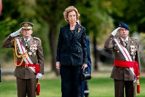 Queen Sofia At 19th Anniversary Of Emergency Military Unit - Madrid