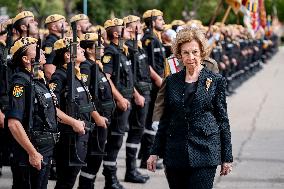 Queen Sofia At 19th Anniversary Of Emergency Military Unit - Madrid