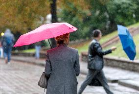 Rainy weather in Kyiv on October 7, 2024