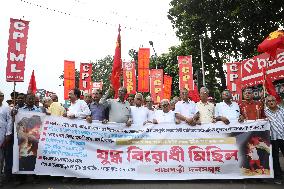 Protest March For Conflict In Gaza In Kolkata