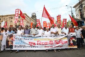 Protest March For Conflict In Gaza In Kolkata