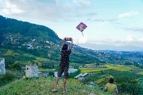 The Vibes Of The Dashain Festival In Nepal.