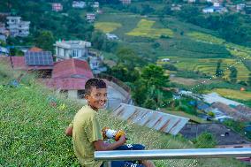 The Vibes Of The Dashain Festival In Nepal.