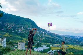 The Vibes Of The Dashain Festival In Nepal.