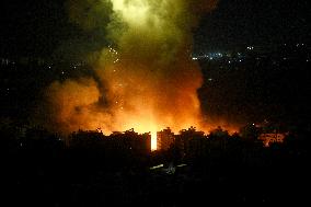 Israeli Airstrike On Beirut’s Southern Suburbs Continue