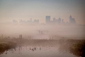 Morning mist in Autumn - Rotterdam