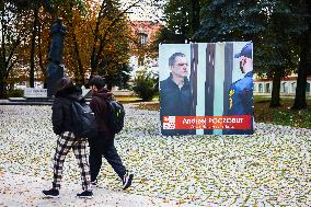 Andrzej Poczobut Banner In Bialystok, Poland