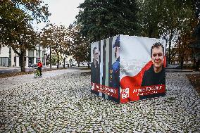 Andrzej Poczobut Banner In Bialystok, Poland