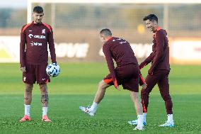 Team Poland before UEFA Nations League matches