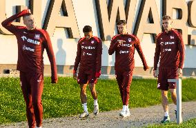 Team Poland before UEFA Nations League matches