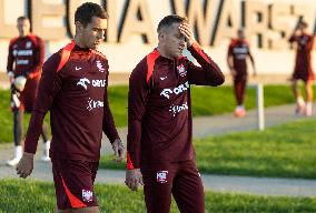 Team Poland before UEFA Nations League matches