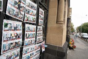 776221646 	Spike Event: No Event Name: Roonstrasse Synagogue In Cologne Marks Anniversary Of Hamas Attack