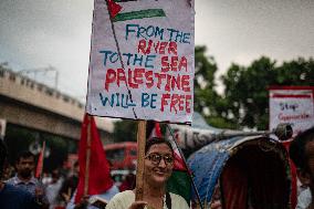 Pro Palestine Rally In Dhaka, Bangladesh