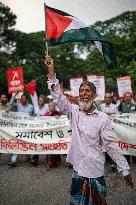 Pro Palestine Rally In Dhaka, Bangladesh