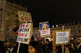 Pro-Palestinian Demonstrations In Turin.