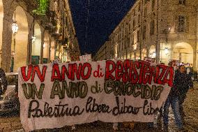 Pro-Palestinian Demonstrations In Turin.