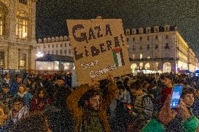 Pro-Palestinian Demonstrations In Turin.