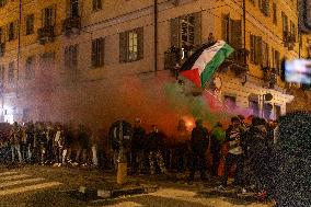 Pro-Palestinian Demonstrations In Turin.