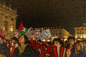 Pro-Palestinian Demonstrations In Turin.