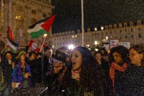 Pro-Palestinian Demonstrations In Turin.