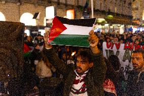 Pro-Palestinian Demonstrations In Turin.