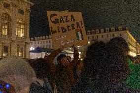 Pro-Palestinian Demonstrations In Turin.