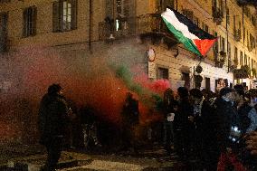 Pro-Palestinian Demonstrations In Turin.