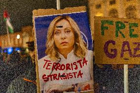 Pro-Palestinian Demonstrations In Turin.