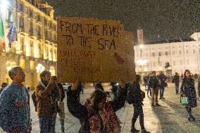 Pro-Palestinian Demonstrations In Turin.