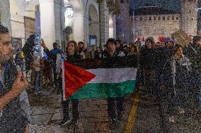 Pro-Palestinian Demonstrations In Turin.