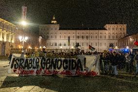 Pro-Palestinian Demonstrations In Turin.