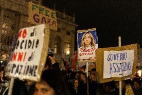 Pro-Palestinian Demonstrations In Turin.