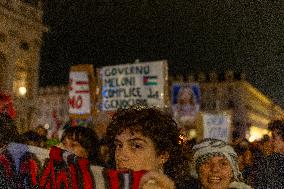 Pro-Palestinian Demonstrations In Turin.