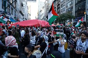 Demonstration Of The One Year Anniversary Of Hamas Attack On Israel