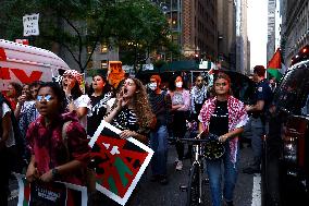 Demonstration Of The One Year Anniversary Of Hamas Attack On Israel