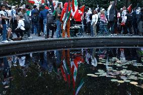 Demonstration Of The One Year Anniversary Of Hamas Attack On Israel