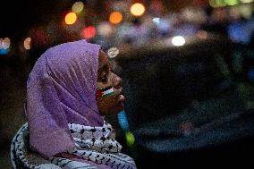 Pro-Palestine Rally Marking The Anniversary Of A Hamas Attack On Israel - Vancouver