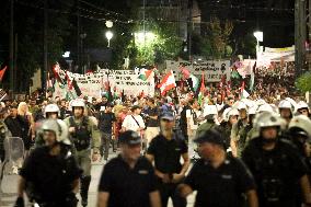 Protest March Against The War In Gaza.