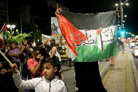 Protest March Against The War In Gaza.