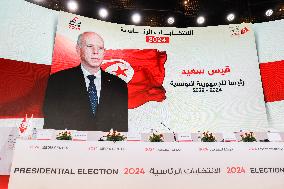 Tunisian Election Commission Announces Preliminary Results Of The Presidential Election In Tunis