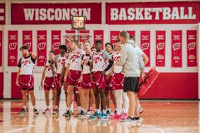 Wisconsin Badgers Men's Basketball Team Holds Local Media Day