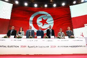 Tunisian Election Commission Announces Preliminary Results Of The Presidential Election In Tunis