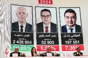 Tunisian Election Commission Announces Preliminary Results Of The Presidential Election In Tunis