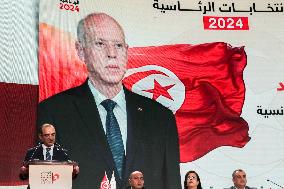 Tunisian Election Commission Announces Preliminary Results Of The Presidential Election In Tunis