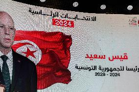 Tunisian Election Commission Announces Preliminary Results Of The Presidential Election In Tunis