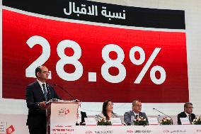 Tunisian Election Commission Announces Preliminary Results Of The Presidential Election In Tunis