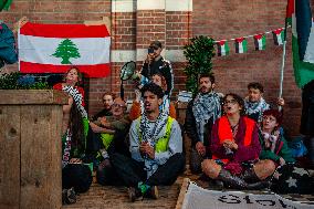 Pro-Palestinian 'sit-in' In Train Stations In The Netherlands.